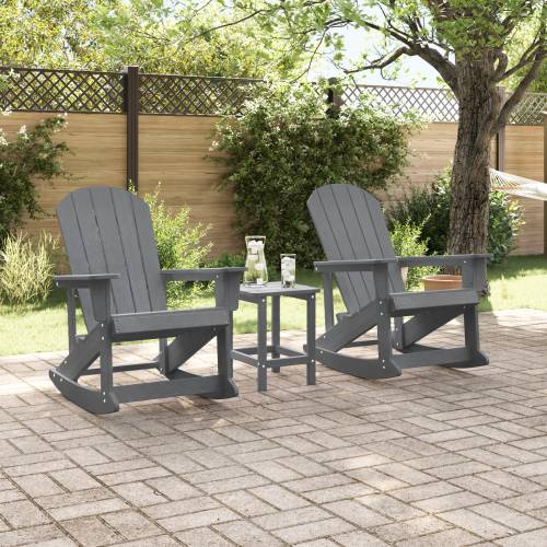 Adirondack ljuljačke 2 pcs Svjetlosiva 73.5 x 92 x 90 cm HDPE Cijena