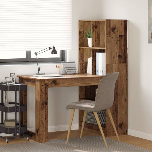 Stol s policom s pohranom Staro drvo 122 x 67 x 145 cm Cijena