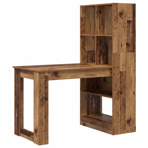 Stol s policom s pohranom Staro drvo 122 x 67 x 145 cm Cijena