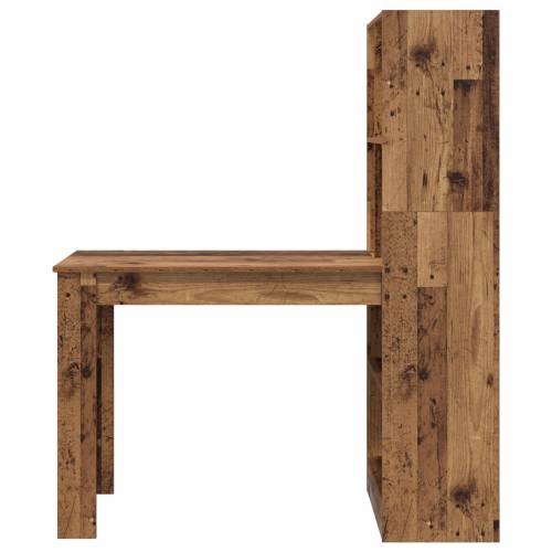 Stol s policom s pohranom Staro drvo 122 x 67 x 145 cm Cijena