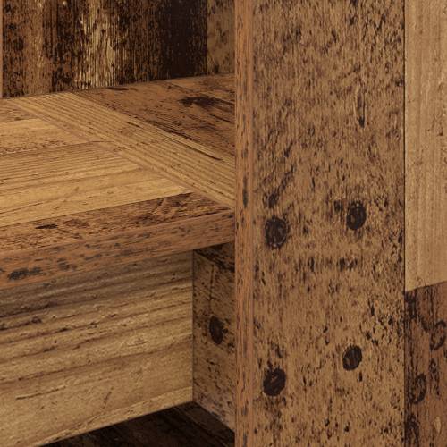 Stol s policom s pohranom Staro drvo 122 x 67 x 145 cm Cijena