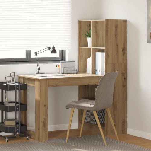 Stol s policom s pohranom hrast artisan 122 x 67 x 145 cm Cijena