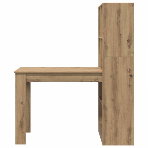 Stol s policom s pohranom hrast artisan 122 x 67 x 145 cm Cijena