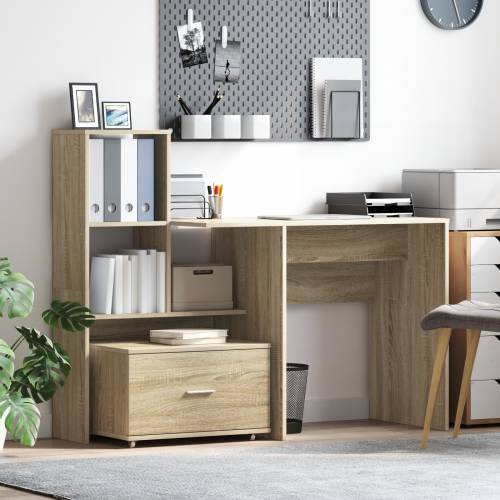 Stol sonoma hrast 131.5 x 50 x 106.5 cm Konstruirano drvo Cijena