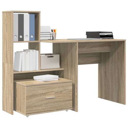 Stol sonoma hrast 131.5 x 50 x 106.5 cm Konstruirano drvo Cijena