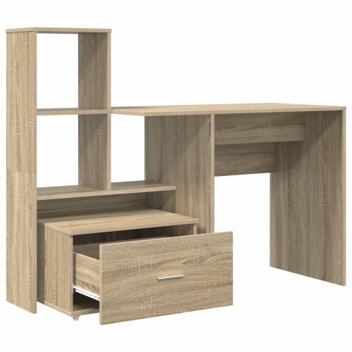 Stol sonoma hrast 131.5 x 50 x 106.5 cm Konstruirano drvo Cijena