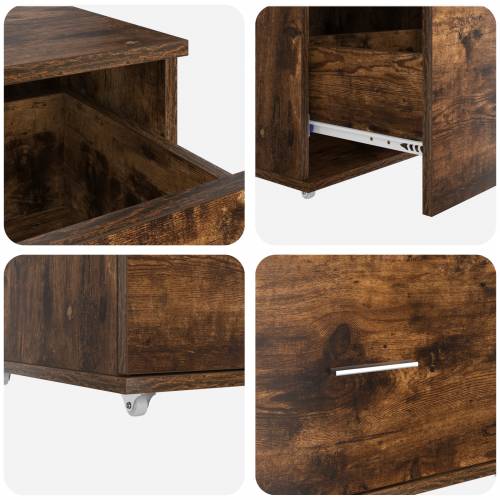 Stol Dimljeni hrast 131.5 x 50 x 106.5 cm Konstruirano drvo Cijena