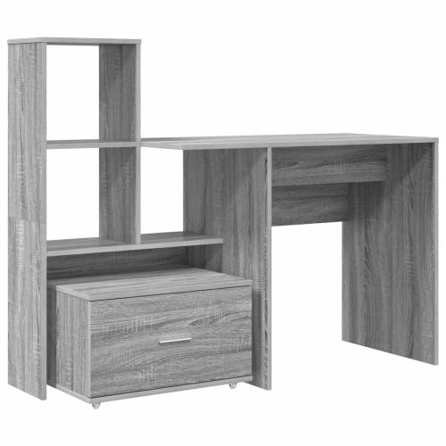 Stol Sivi hrast sonoma 131.5 x 50 x 106.5 cm Konstruirano drvo Cijena