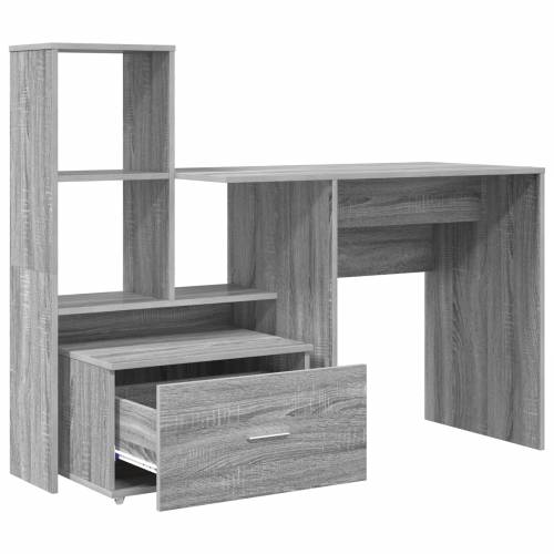Stol Sivi hrast sonoma 131.5 x 50 x 106.5 cm Konstruirano drvo Cijena