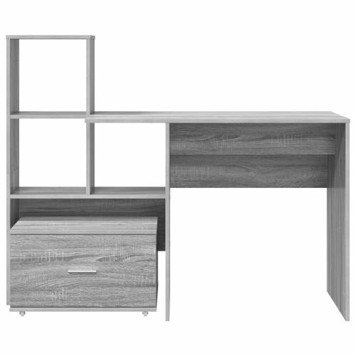 Stol Sivi hrast sonoma 131.5 x 50 x 106.5 cm Konstruirano drvo Cijena
