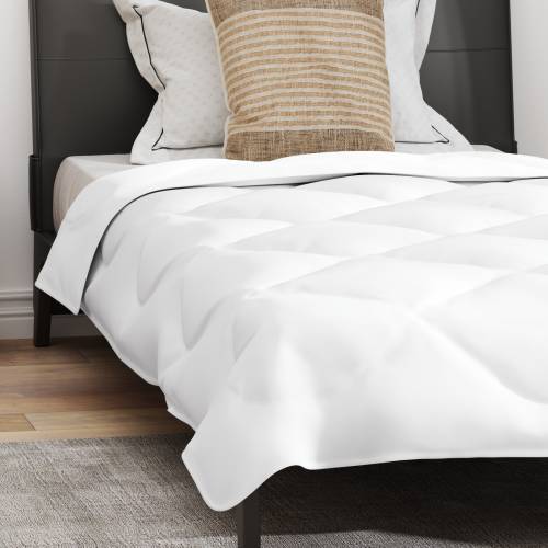 Ljetni pokrivač s jastukom 2 pcs Bijelo 155 x 220 cm Mikrofibra Cijena