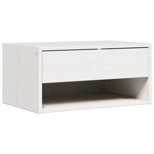 Noćni ormarić montiran na zid Bijelo 50 x 32.5 x 24 cm Cijena