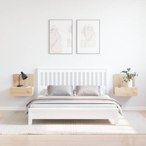 Noćni ormarić montiran na zid 2 pcs Smeđa 44 x 32.5 x 40 cm Cijena