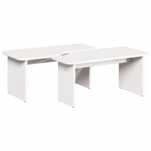 Stolić za kavu 2 pcs Bijela 100 x 69 x 35.5 cm Cijena