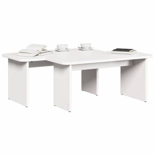 Stolić za kavu 2 pcs Bijela 100 x 69 x 35.5 cm Cijena
