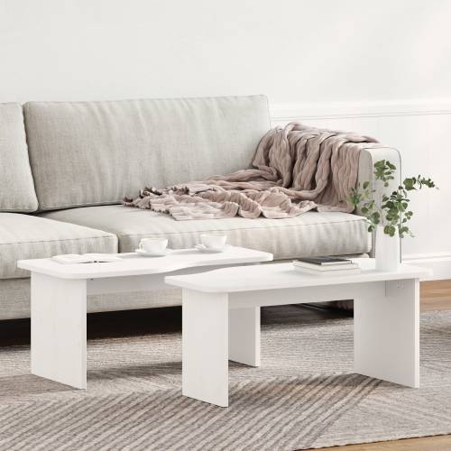 Stolić za kavu 2 pcs Bijela 100 x 69 x 35.5 cm Cijena
