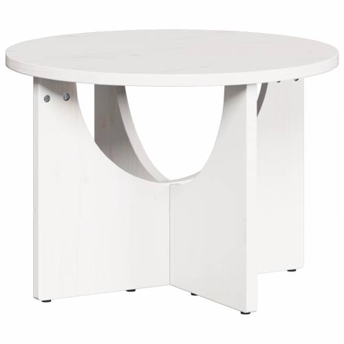 Stolić za kavu Bijela 50 x 50 x 35 cm Čvrsta borova drva Cijena