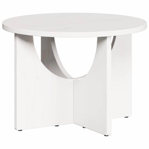 Stolić za kavu Bijela 50 x 50 x 35 cm Čvrsta borova drva Cijena