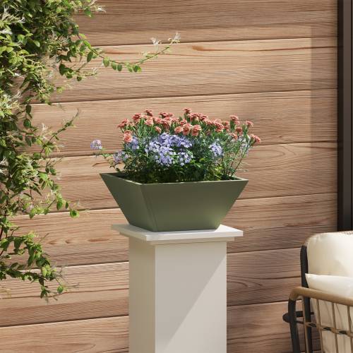 Plastična saksija 5 pcs Maslinovo zelena 35 x 35 x 15 cm Čelik Cijena