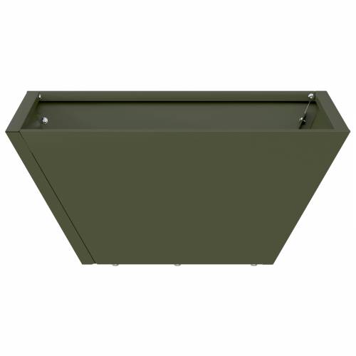 Plastična saksija 5 pcs Maslinovo zelena 35 x 35 x 15 cm Čelik Cijena