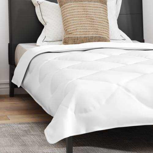 Duvet za sve sezone s jastukom Bijelo 135 x 200 cm Mikrofibra Cijena