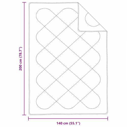 Duvet za sve sezone s jastukom Bijelo 140 x 200 cm Mikrofibra Cijena