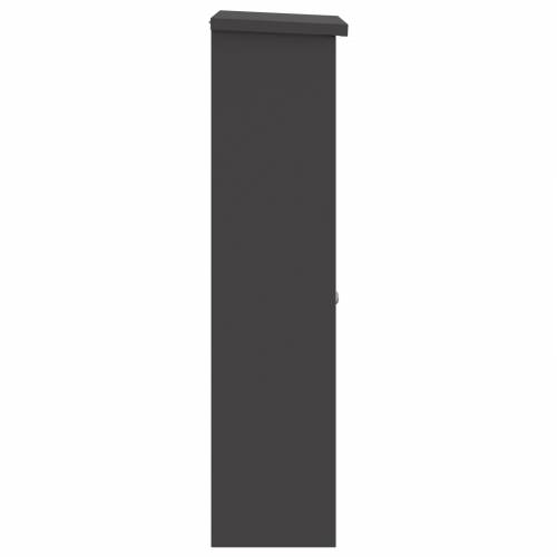 Sandučić za pakete Crna 44.5 x 29 x 110.5 cm Čelik Cijena