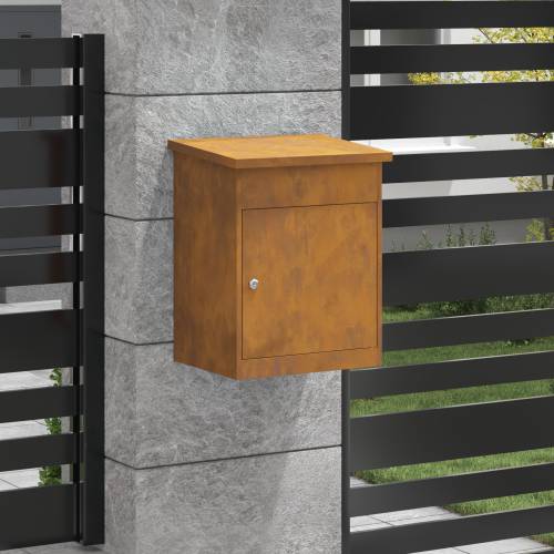 Sandučić za pakete Rđa 44 x 35 x 59 cm Otporni čelik Cijena