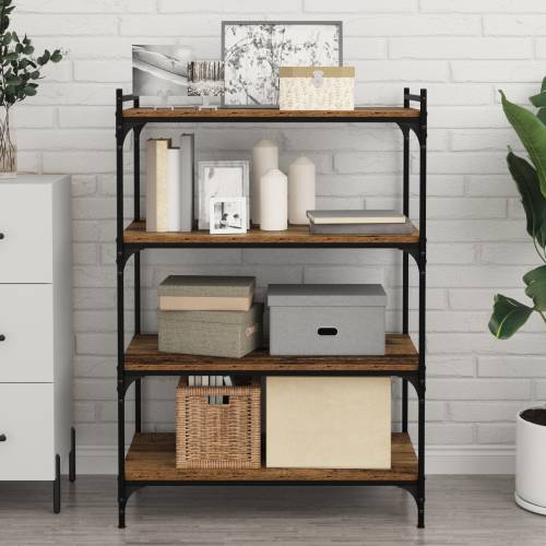 Polica za Knjige 4 pcs Smeđa 100 x 40 x 1.5 cm Iverica Cijena
