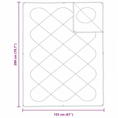 Poplun s jastukom 2 pcs Bijela 155 x 200 cm Mikrofibra Cijena