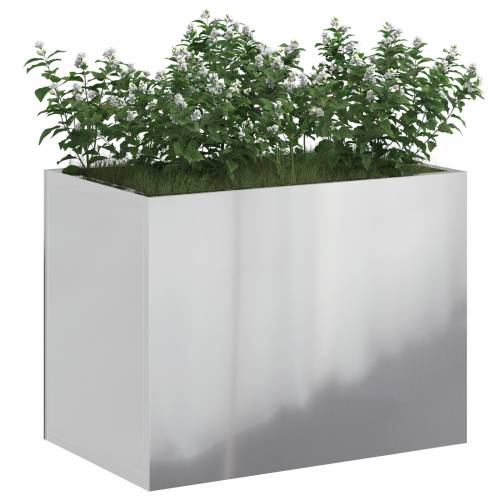 Vrtna saksija Srebrno 50 x 32 x 40 cm Pocinčani čelik Cijena