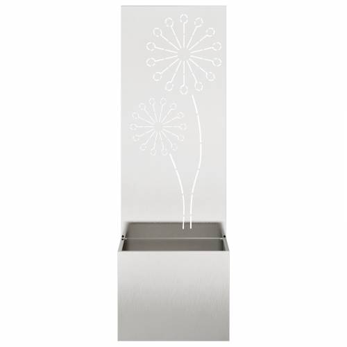 Vrtni Sadič s Dekorativnom Pločom Srebrna 50 x 140 cm Cijena