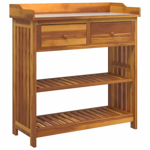 Vrtni ormar s ladicama s policom s pohranom Smeđa 78 x 36.5 x 78cm Cijena