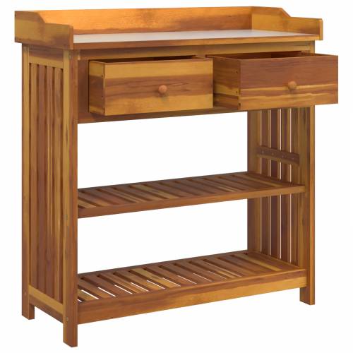 Vrtni ormar s ladicama s policom s pohranom Smeđa 78 x 36.5 x 78cm Cijena