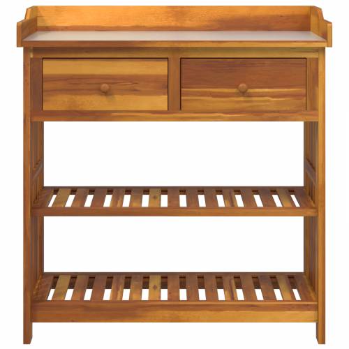 Vrtni ormar s ladicama s policom s pohranom Smeđa 78 x 36.5 x 78cm Cijena