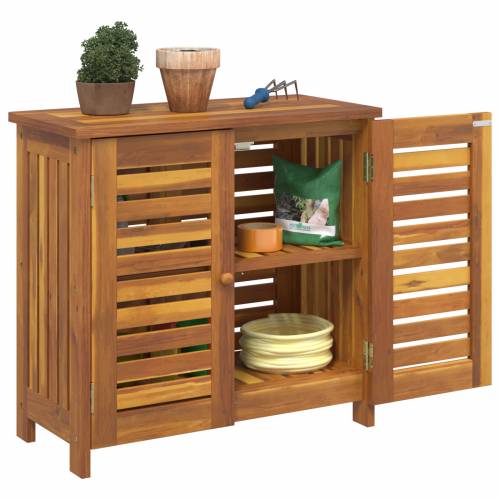Vrtni ormar s pohranom s vratima Smeđa 78 x 36.5 x 78cm Cijena