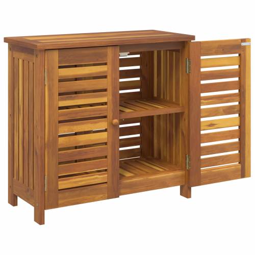 Vrtni ormar s pohranom s vratima Smeđa 78 x 36.5 x 78cm Cijena