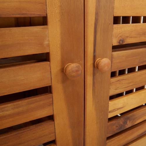 Vrtni ormar s pohranom s vratima Smeđa 78 x 36.5 x 78cm Cijena