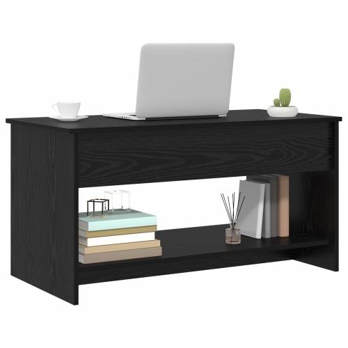 s policom s pohranom Crni hrast 102 x 50 x 52.5 cm Konstruirano drvo Cijena