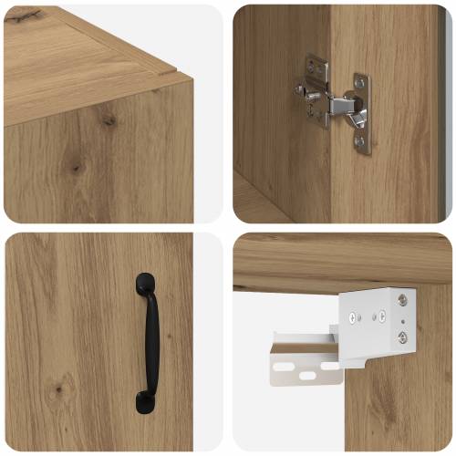 Viseci zidni kabinet Smeđa 69.5 x 34 x 90 cm Konstruirano drvo Cijena