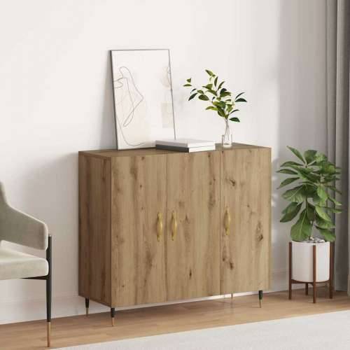 s pohranom s vratima Smeđa 90 x 34 x 80 cm Konstruirano drvo Cijena