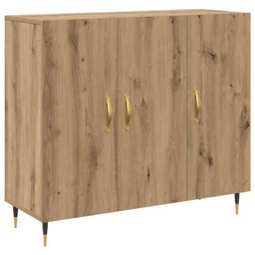 s pohranom s vratima Smeđa 90 x 34 x 80 cm Konstruirano drvo Cijena