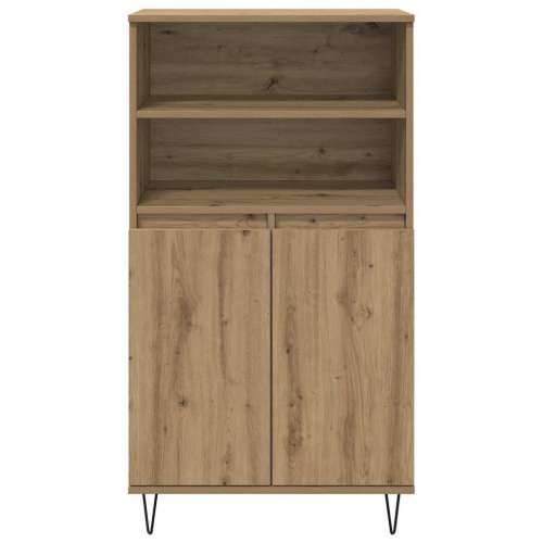 Highboard s policom s pohranom s vratima Smeđa 60 x 36 x 110 cm Konstruirano drvo Cijena