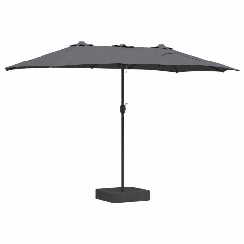 Vrtni suncobran Antracit 385 x 209 x 244 cm tkanina Cijena
