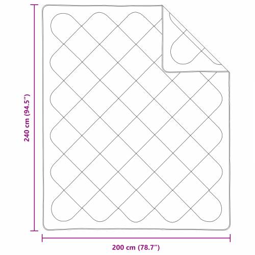 Poplun s jastukom 3 pcs Bijelo 240 x 200 cm Mikrofibra Cijena