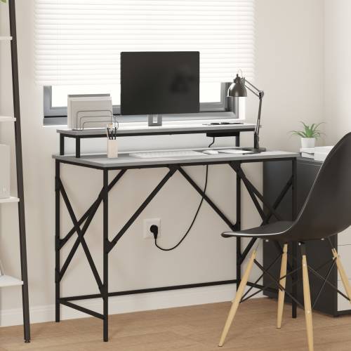 Stol Sivi hrast sonoma 100 x 50 x 86.5 cm Konstruirano drvo Cijena