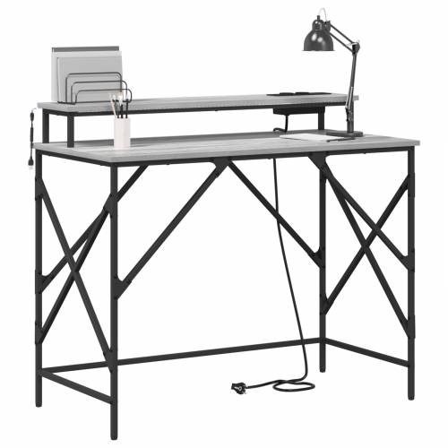 Stol Sivi hrast sonoma 100 x 50 x 86.5 cm Konstruirano drvo Cijena
