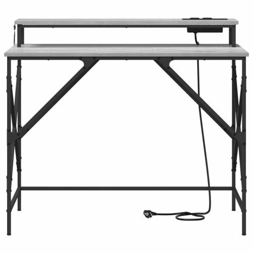 Stol Sivi hrast sonoma 100 x 50 x 86.5 cm Konstruirano drvo Cijena