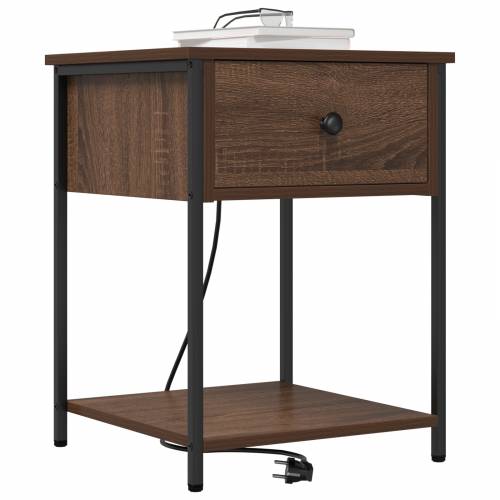 Noćni Ormari s ladicama 2 pcs Smeđi hrast 42 x 41 x 56 cm Cijena