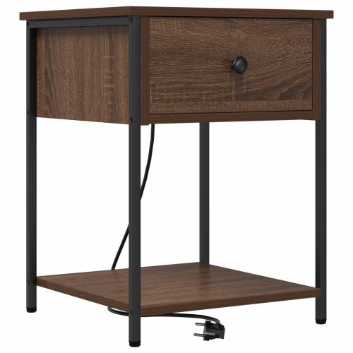 Noćni Ormari s ladicama 2 pcs Smeđi hrast 42 x 41 x 56 cm Cijena